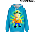 Miniatyrbild 1 av 6: Stumble Guys 3D-tryckt Hoodie Barnkappa Hoodie Ytterkläder 13 13 M