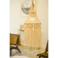 Miniatyrbild 5 av 5: Boho Macrame Lampskärm Hängande Taklampa Lock Modern Kontor