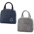 Pikkukuva 2 / 5: 2 Stck Lunch Bag, Picknicktasche, Thermotasche, Klein, Lunchpaket, Khltasche, Picknick-handtasche, Tragbare Khltasche Fr Das Mittagessen Fr Frauen, Er