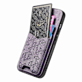 Miniatyrbillede 3 af 5: Til Nothing Phone (2a) Etui med Præget Mønster, Kortholder, Støttefod, Læder Bagcover Multicolor Style B