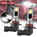 Miniatyrbillede 1 af 4: 1 Par 9006 Hb4 Bil LED Forlygter Pærer Omdannelsessæt Lavstråle 6000k Hvid Auto Forlygte Xenon Pære