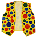 Miniatyrbild 3 av 5: 5-pack Clown Kostymset Clownperuk Näsa Väst För Cheer Cosplay Fester Karnevaler Utklädning