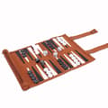 Rullbart Backgammon Brettspill Mikrofiber Bærbart Sjakksett