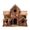 Miniatyrbild 1 av 5: 2023 Nya Fågelholkar Med Fågelmatare För Utomhusbruk, 6 Håls Fågelholk För Fågelfamiljer Blåfågel Fink Kardinaler