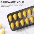 Miniatyrbillede 2 af 5: 2 pakker Non-Stick Madeleine Form, Bageform 12 med Skal Kage Bageplade Chokolade Non-Stick Bage