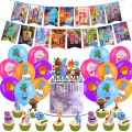 Miniatyrbillede 1 af 5: Elementært filmtema dekoration Fødselsdagsfestartikler Bannerballoner Kage Cupcake Toppers Sæt