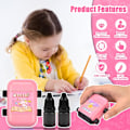 Miniatyrbillede 5 af 6: 2-i-1 Rulle Digital Undervisningsstempel Addition og Subtraktion Matematik Rullestempel, Matematikøvelser inden for 100, Genanvendelig (Pink)