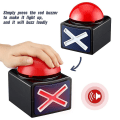Miniatyrbillede 3 af 5: 4 stk Spil Buzzer,spil Buzzer Alarm Lyd Afspil knap med lys Trivia Quiz Got Talent Buzzer Game