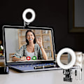 Miniatyrbild 1 av 3: Videokonferensbelysningskit, Ljus för Monitor Clip On, för Distansarbete, Distansundervisning, Zoom-samtal Belysning, Självutsändning och Live-streaming