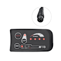Miniatyrbillede 1 af 3: 6-polet S810 E-cykelmåler LED-display Ip65 36v Uart til elcykel elcykelmåler (36v)
