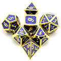 Pikkukuva 1 / 5: 7 kpl Metalliset Noppaa, Raskaat Kiinteät Sinkkiseos Polyhedron Noppasetti Dungeons and Dragons Pöytäpelille