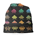 Miniatyrbillede 3 af 5: Skullies Beanies Kasketter Space Invaders Arcade Shooter Game Tynd Hat Efterår Forår Bonnet Hatte Mænd Kvinder Unisex Ski Cap