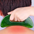 Miniatyrbillede 3 af 5: 1 stk. Guasha Board Natursten/syntetisk harpiksværktøj Scrpy Aping Board Massage