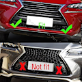 Pikkukuva 2 / 5: 2 kpl Lexus Nx200 Nx200t Nx300h 2014 2015 2016 2017 Etupuskurin Alempi Ritilä Vetokoukku Kansi Luukku Perävaunun Veto Silmäkorkki