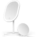LED Sminkspegel, Spegel, Smart Ljusjustering och USB-laddning, Bordspegel