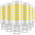 Miniatyrbillede 1 af 4: 6 Pakke G9 LED Pærer, Flickerfri, 7w, Kold Hvid 6000k, 650lm, Svarer Til 60w Energibesparende Halogen, 360 Graders Vinkel, Ac220240v