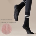 Miniatyrbillede 5 af 5: Grip Sock Yoga Sok Pilates Sock Skridsikre sokker med greb til kvinder White One Size