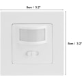 Miniatyrbild 2 av 5: Rörelsesensor Ljusbrytare Detektor AC 110v-240v Passiv infraröd sensor Universal infraröd sensor Intelligent närvarokontroll Väggbrytare
