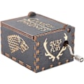 Miniatyrbillede 1 af 5: Game Of Thrones Musikboks, Retro Stil Håndsving Træ Musikboks Træ, Graveret Musikboks Til Børn, Boligindretning, Gave (Game Of Thrones)