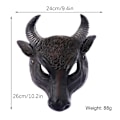 Miniatyrbillede 2 af 4: Påske Carnival Party Half Face Foam 3d Realistisk Bull Head Mask