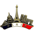 Miniatyrbilde 1 av 4: Retro Paris Metall Kjøleskapsmagneter, 3d Retro Paris Klistremerker For Kjøleskap, Simulering Retro Paris Tegneserie Magneter Hjem Dekor Suvenirer