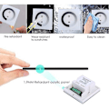 Miniatyrbilde 3 av 5: DC 12V-24V Dimmerbryter for veggmontering, berøringspanel, Monokrom LED-stripe lysstyrkejusterbar dimmer, Berøringsskjerm LED-dimmerbryter (svart)