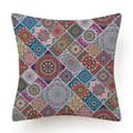 Bohemiska kuddar utomhus linne kuddfodral 4 mandala kuddfodral