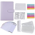 Miniatyrbillede 3 af 5: A6 Budget Binder med Lynlåsekonvolutter, Budgetplanlægger Bog Organizer, Kontanter Konvolutter til Budgettering Lilla Ny