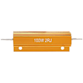 Miniatyrbillede 2 af 5: Guld Aluminiumbeklædt Modstand 100w, 2 Ohm 2r