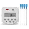 SINOTIMER 1 Sekunds Intervall 12V Digital LCD Timer Switch 7 Dagar Veckovis Programmerbar Tidsrelä Progr