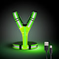 Miniatyrbillede 1 af 5: Reflekterende Vest Løbeudstyr, USB Genopladelig LED Lys Vest Høj Synlighed med Justerbar Talje/Skulder til Jogging Løbe Cykling