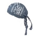 Bomulls Pirat Sykkelcaps Hodebånd Hatt Bandana Hodeplagg for Menn og Kvinner Dark Gray