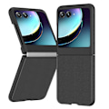 Miniatyrbillede 1 af 4: Ultratyndt, enkelt telefoncover i læder Black For Motorola Razr 40 Ultra