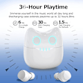 Pikkukuva 3 / 5: 2024 Lasten langattomat kuulokkeet, Bluetooth kuulokkeet söpöllä Panda-latauslaatikolla, Bluetooth 5.0 Noise Red