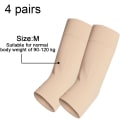 Miniatyrbilde 2 av 6: Slankende Arm Ermer Arm Elastisk kompresjon Arm Shapers Sport Svart+hudfarge Black+skin color M
