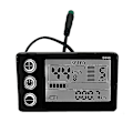 Miniatyrbild 1 av 5: S866 Elcykel LCD-display 24v 36v 48v E-cykel Elsparkcykel Displaymätare Kontrollpanel Med Vattentät Kontakt