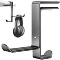Bordsstativ för gamingheadset, multifunktionell headsethållare med kabelorganisatör, justerbart gamingheadsetstativ för alla Bluetooth-gamingheadset, K