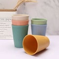 Miniatyrbillede 2 af 4: 6 stk. plastik tumbler, sund polypropylen ubrydelig krus til voksne og børn, 6 farver sæt, multifunktionel, mikroovn- og opvaskemaskine sikker