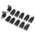Miniatyrbillede 5 af 5: 40-pak Vinklede Mini Micro Type B Han Hun USB2.0 Adaptere