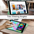 Miniatyrbild 5 av 5: Case for New iPad 9th/8th/7th Gen (2021/2020/2019), Soft TPU Transparent Frosted Back Protective Cover Slim Shell Protection