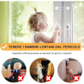 Pikkukuva 2 / 4: Vauvan kaapin lukot, lapsiturvallisuuslukot oviin, lapsiturvallisuussalvat laatikoihin, jääkaappiin, kodin turvasuoja (4+8 osaa)