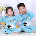 Pikkukuva 1 / 2: Lasten Piirretty Pyjamasetti Tytöille ja Pojille Pitkät Pyjamat Pjs Nukkumisasu Little Sheep 4 5 Years