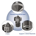 Miniatyrbilde 3 av 5: 8 stk Herdet Stål V6 Dyssett, 3D-Skriver V6 Hotend Ekstruder Dyser 0,4 mm 0,6 mm 0,8 mm for I3