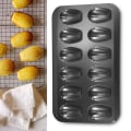 Miniatyrbillede 5 af 5: 2 pakker Non-Stick Madeleine Form, Bageform 12 med Skal Kage Bageplade Chokolade Non-Stick Bage