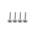 4-pack förseglade kullager nylon garageportsrullar med 115 mm stam