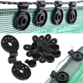Miniatyrbilde 1 av 4: 100 Pakk Skyggeduk Heavy Duty Låsgrep, Ny Skyggeduk Fiks Plastklemme, Premium Presenningklemmer Gjerde Stoffklemmer For Drivhus Utendørs Hage Nett 100pcs