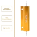 Miniatyrbillede 5 af 5: Guld Aluminiumbeklædt Modstand 100w, 2 Ohm 2r