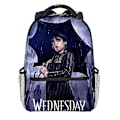 Miniatyrbillede 1 af 5: Wednesday Addams Karakter Fuld Print Rygsæk Dobbelt Skuldertaske Til Studerende 2
