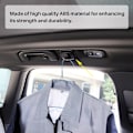 Pikkukuva 3 / 5: 2 kpl Auton Musta Abs Sisäkaton Koukut Vaatteiden Ripustuskoukut Trimmi Volvo V90 S90 Xc40 Xc60 Xc90 20