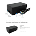 Miniatyrbillede 4 af 5: 12V 2A Afbrydelsesfri Strømforsyning Mini UPS 12000MAh Batteri Backup til CCTV & WiFi Router Nødstrøm